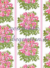 Geschenkpapier Heckenrosen, pink