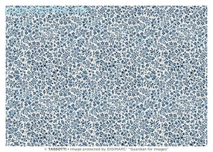 Geschenkpapier Fiorata, blau