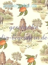 Geschenkpapier Landschaft, Tempel (A*)