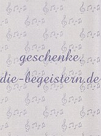 Geschenkpapier Musiknoten auf Grau