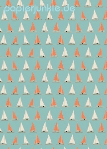 Geschenkpapier Sail Boats, Segelboote