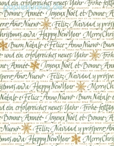 Geschenkpapier Merry Christmas and a Happy New Year (Grafiche Tassotti)