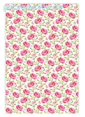 Geschenkpapier Shabby Chic-Rosen (4 Farben)