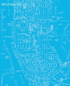 Poster-Geschenkpapier New York City Map