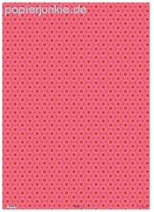 Geschenkpapier Sterne, pink