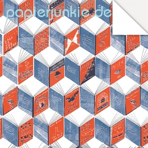 Geschenkpapier Isometric Books, Bücher (A*)