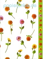 Geschenkpapier Zinnien (R*)